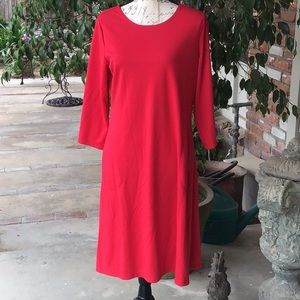 Susan Graver Red Dress Small